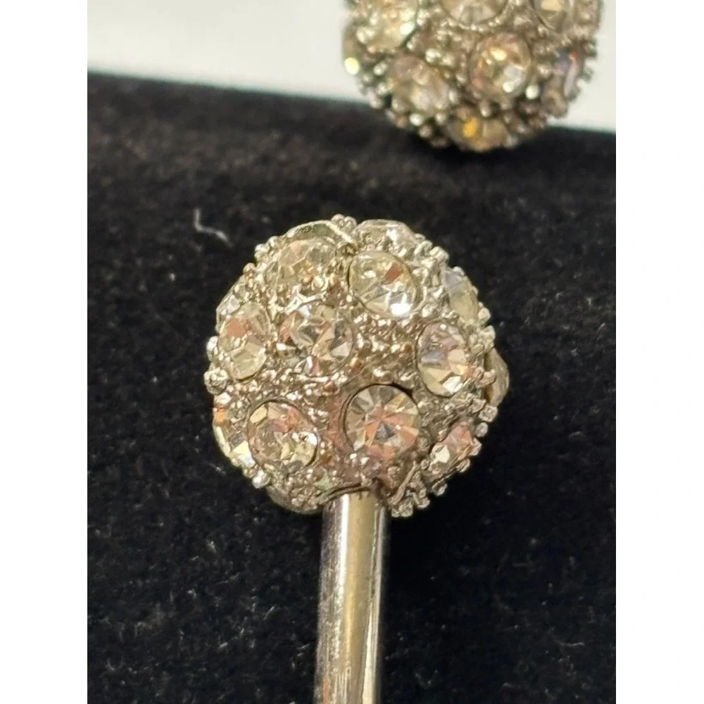 Bangle Rhinestone Baubles Very Sparkly Cute Silver Tone‎